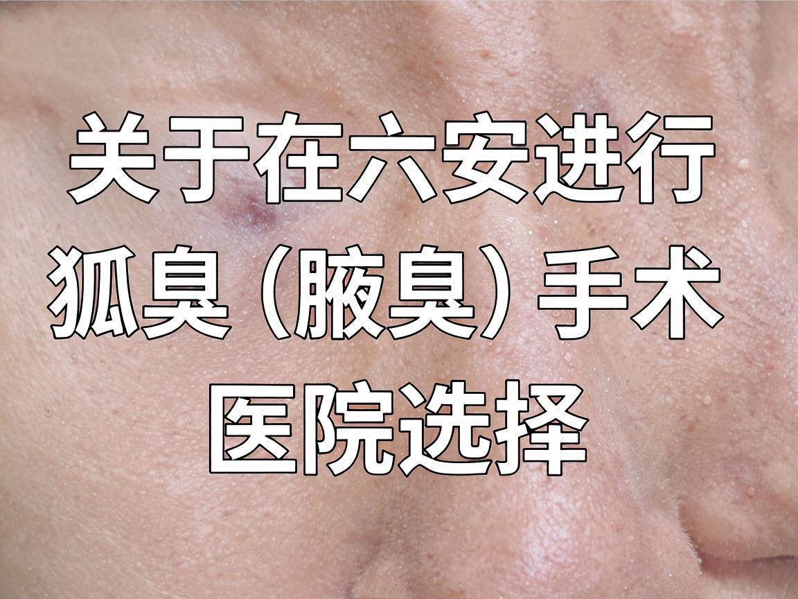 关于在六安进行狐臭(腋臭)手术的医院选择,我无法提供具体的医疗推荐或对某家医院进行评级。不过,我可以为你提供一些选择医院时可以考虑的参考信息,帮助你做出更合适的决定 关于在六安进行狐臭(腋臭)手术的医院选择,我无法提供具体的医疗推荐或对某家医院进行评级。不过,我可以为你提供一些选择医院时可以考虑的参考信息,帮助你做出更合适的决定
