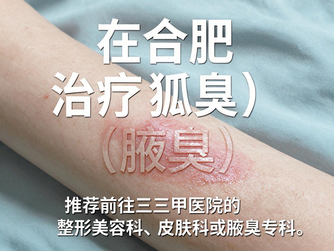 在合肥，治疗狐臭（腋臭）推荐前往三甲医院的整形美容科、皮肤科或腋臭专科。由于狐臭手术（微创或传统）对医生经验要求较高，建议优先选择公立三甲医院