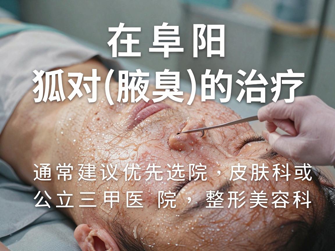 在阜阳,针对狐臭(腋臭)的治疗,通常建议优先选择公立三甲医院的皮肤科或整形美容科,因为这类医院在手术规范、消毒安全以及术后管理方面更有保障。以下是阜阳及周边地区口碑较好的医院供您参考 在阜阳,针对狐臭(腋臭)的治疗,通常建议优先选择公立三甲医院的皮肤科或整形美容科,因为这类医院在手术规范、消毒安全以及术后管理方面更有保障。以下是阜阳及周边地区口碑较好的医院供您参考